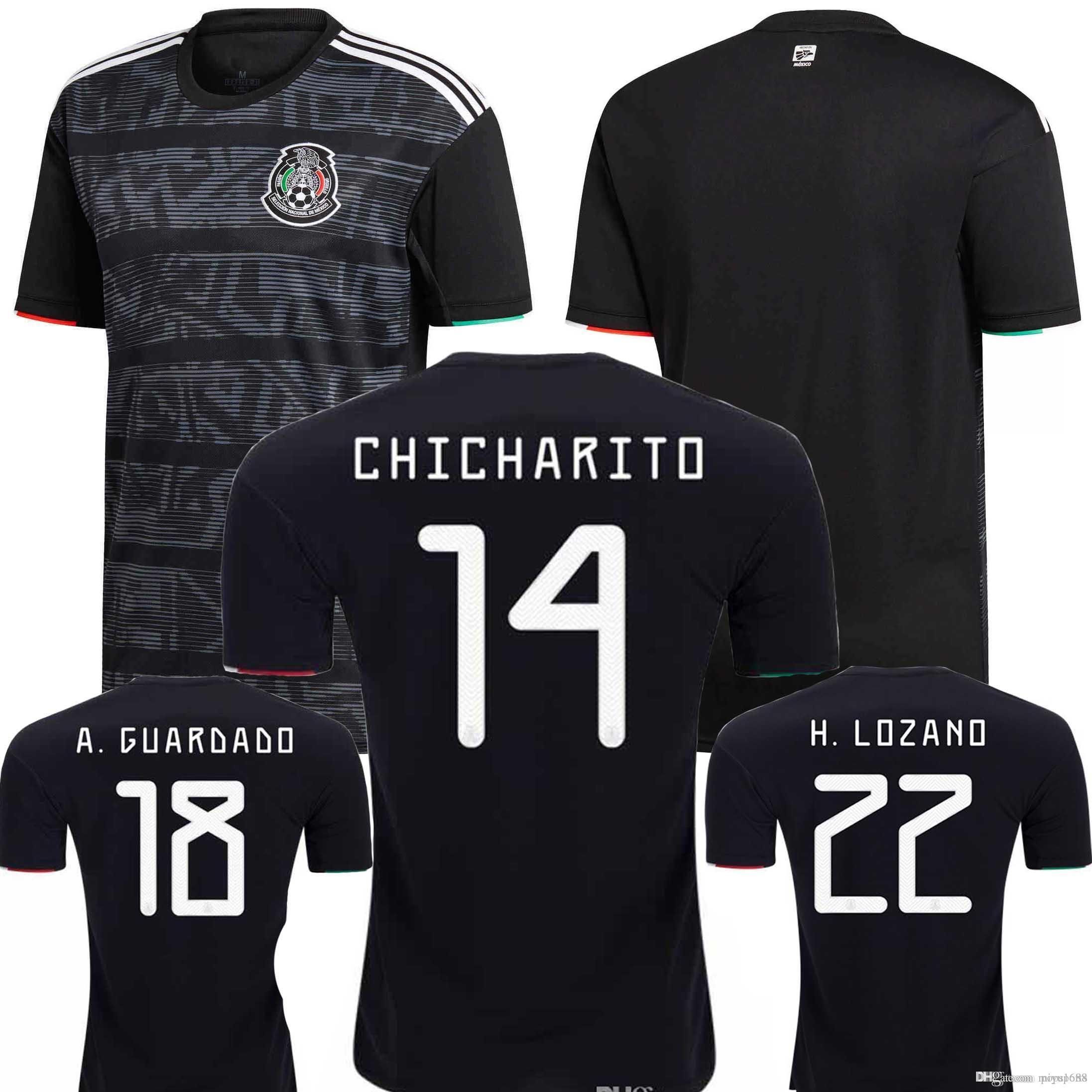 Mexico CCCF Gold Cup Home Kit Black 