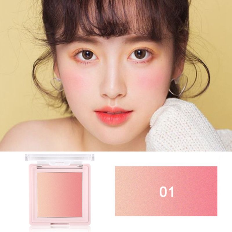 shiny blush makeup