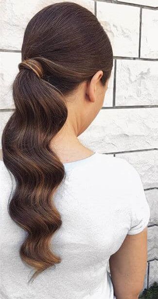140g ondulado cola de caballo peinado wave wave mujeres cola de caballo extensión de cabello multi