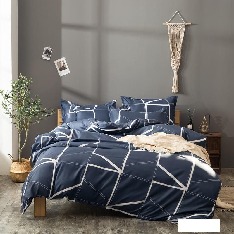 2019 Modern Geometric Lines Bedding Sets Duvet Cover Set 2 Bed Set