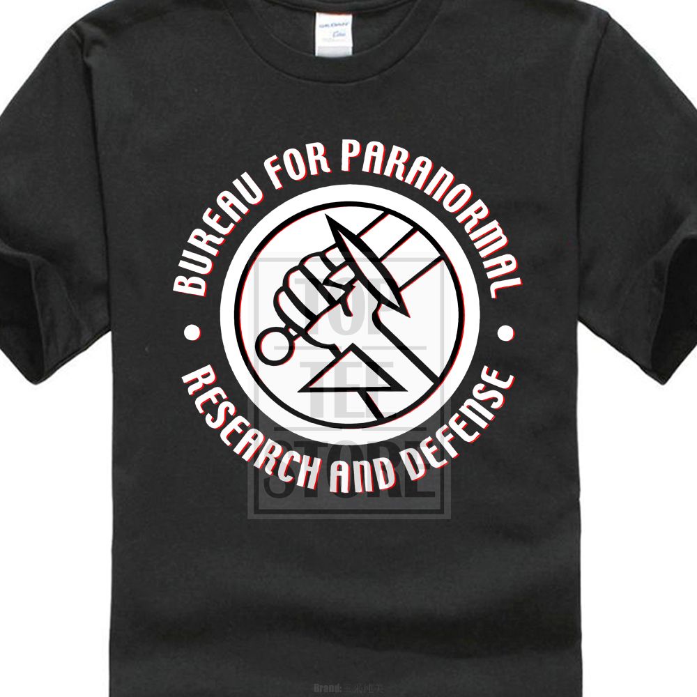 Hellboy II Movie Bureau for Paranormal BPRD Logo Juniors V-Neck Tee Shirt Hellboy II Movie Bureau for Paranormal BPRD Logo Juniors V-Neck Tee Shirt