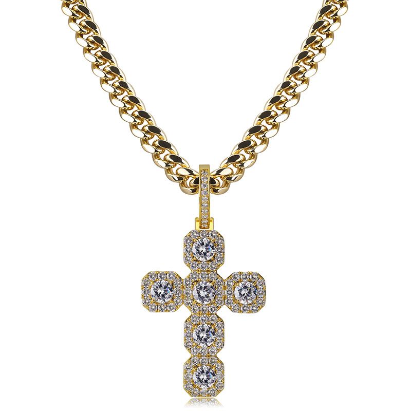 Iced out cross pendant mens Clearance