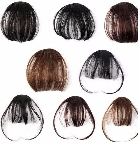 Women Fringe Extensions Clips Hairpieces Fringe Synthetic Hair
