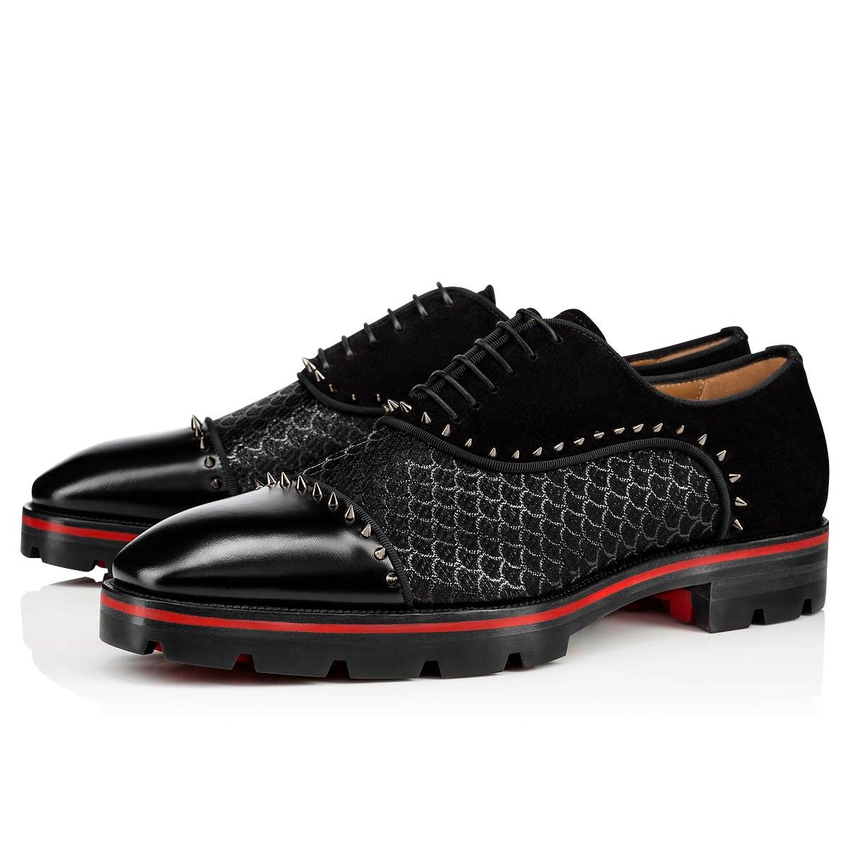 red bottom oxford shoes
