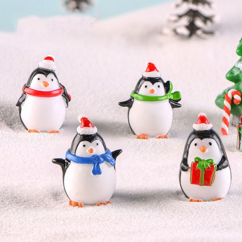 penguin christmas figurines