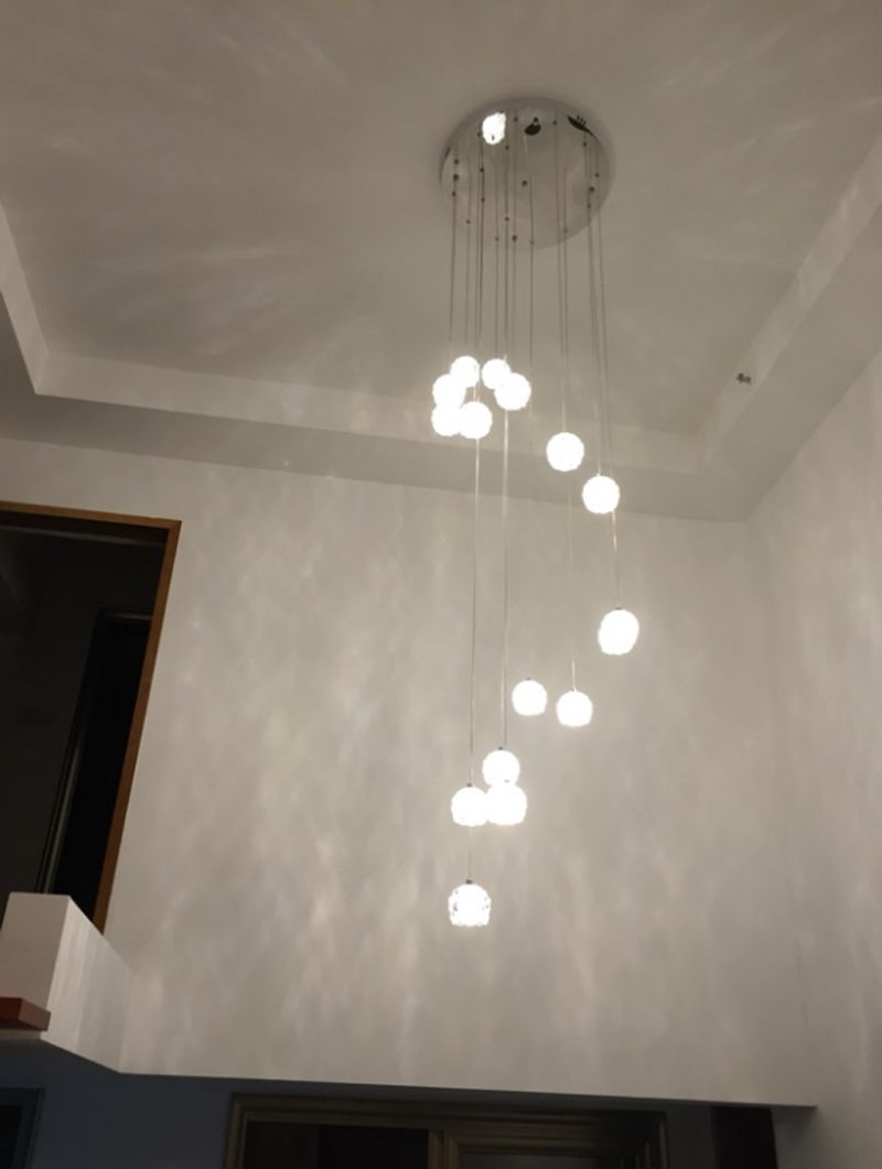 compre escalera de caracol lampara villa duplex edificio comedor sala de estar lampara colgante personalidad hotel bar cafeteria ventas departmpendant