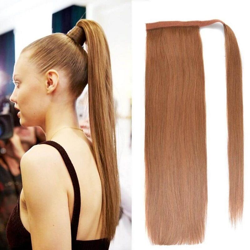 24inch Ombre Color Straight Ponytail For Girl Silly Straight Long
