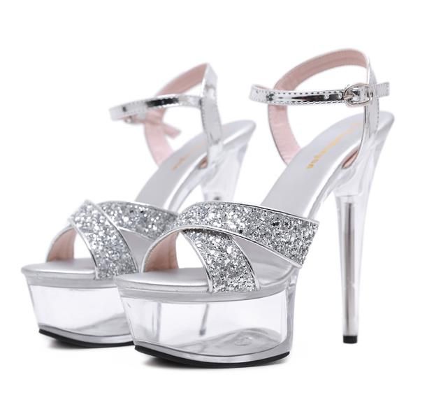 silver designer sandals