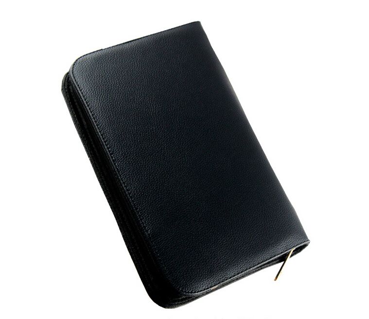 Black Leather Bag Pen Organizer Zipper Large Pen Bag 36 Pen Organizer Bag Pen Carrying Case With Handle T8190621 Cute Pencil Bags Slider Pencil Case From Linjun08 30 2 Dhgate Com