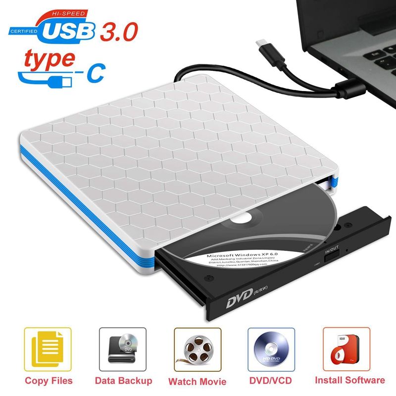 Satin Al Tasinabilir Harici Cd Dvd Surucu C Tipi Usb 3 0 Ince Cd Dvd Rw Yazici Okuyucu Dusuk Dizustu Mac Ios Icin Gurultu Yuksek Hizli Tak Oyna Tl225 69 Dhgate Comda