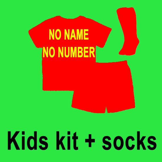 Kids jersey + socks no name no number