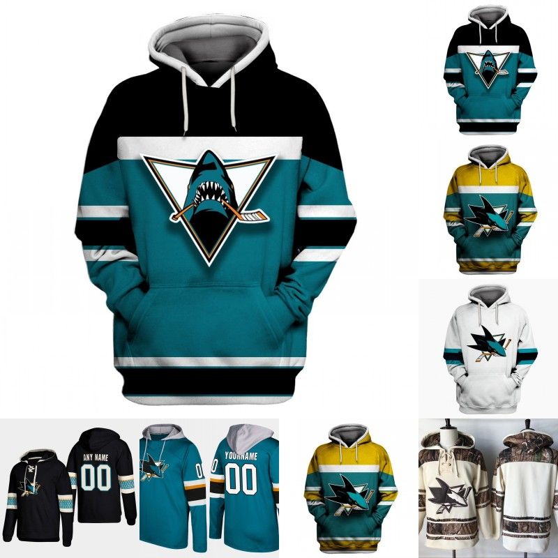 2020 San Jose Sharks Hoodie Jersey Mens 