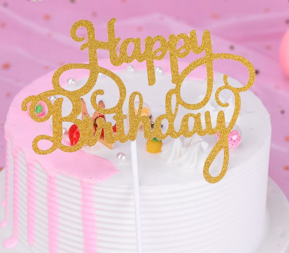 2020 Cake Decoration Flag Baking European Style Paper Card Happy