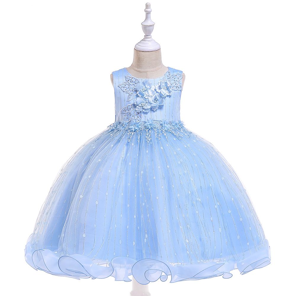 Bridal Cute Baby Ball Gown Girls Pageant Dresses Sleeveless Vestidos De