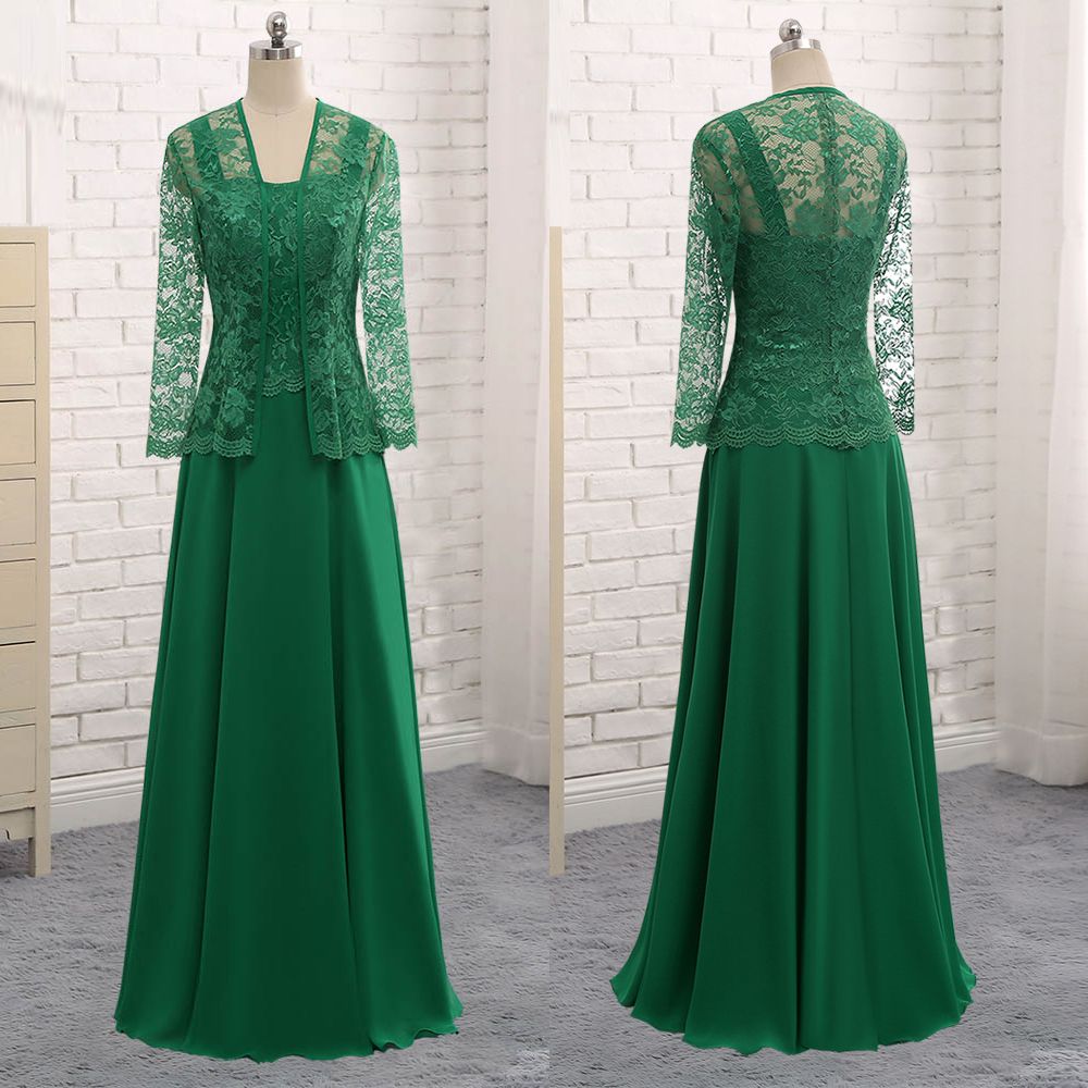 Großhandel Elegante Kleider Für Die Brautmutter Mit Jacke Plus Größe A Line 11 Abendkleider Lange Ärmel Spitze Chiffon Lang Bodenlang Von Großhandel Elegante Kleider Für Die Brautmutter Mit Jacke Plus Größe A Line 11 Abendkleider Lange Ärmel Spitze Chiffon Lang Bodenlang Von