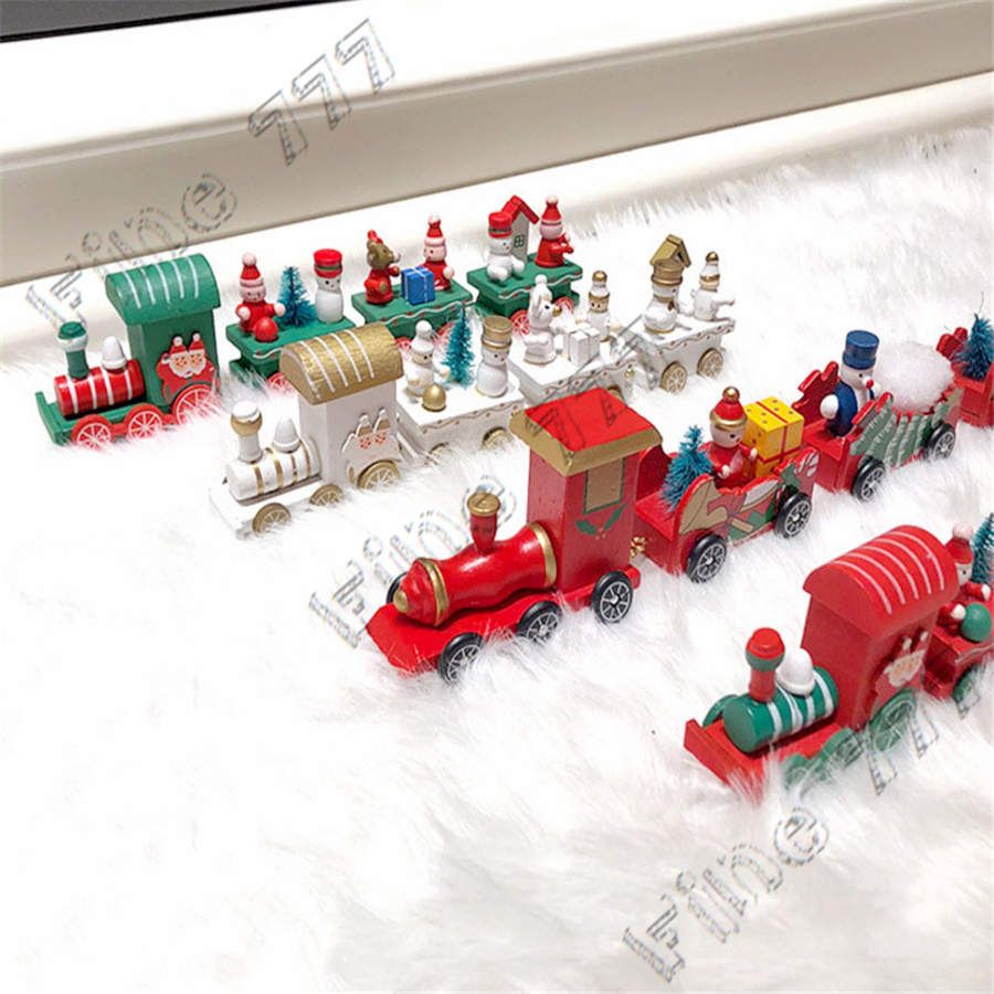 Regali Di Natale Per Bambini.Acquista Giocattoli Bambini Natale Treno Di Legno Regali Di Natale Bambini Pupazzo Di Neve Albero Di Babbo Natale 4 Segmenti Giocattoli Innovativi Modellini Di Treni A 3 12 Dal Fine777 Dhgate Com