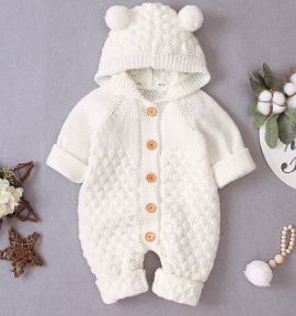 # 3 Baby knit rompers