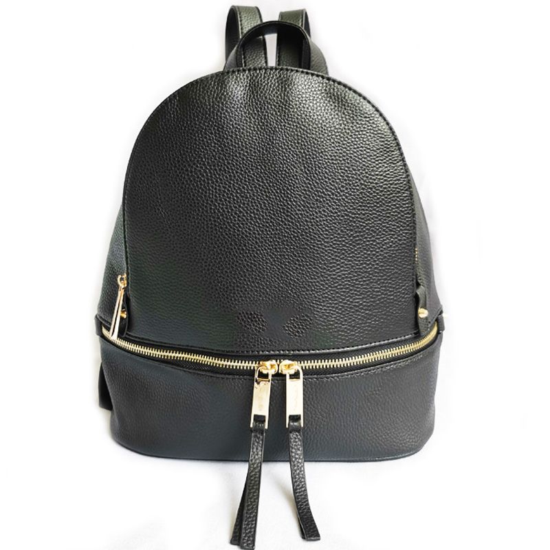 black designer backpack