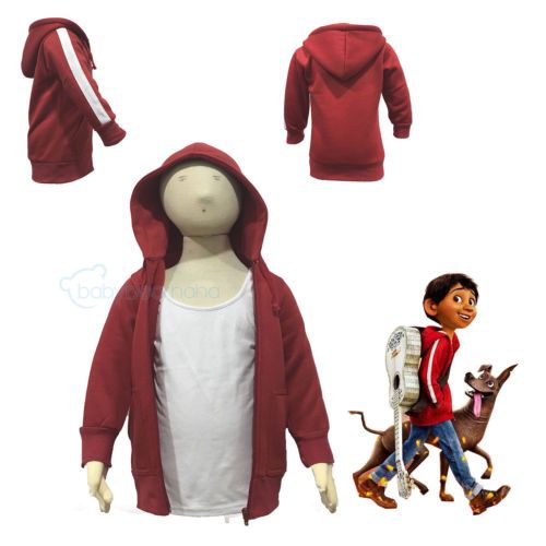 Usa Children Cartoon Clothes Coco Anime Boys Miguel Kids Zip