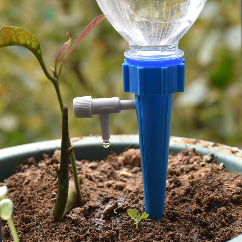 New 5pcs Automatic Watering Device Adjustable Flow Rate Drip Irrigation Garden 