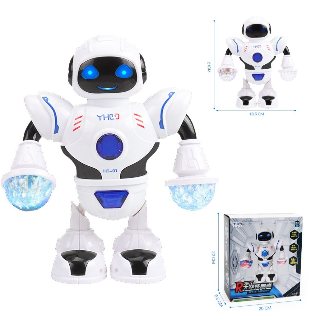 Music Robots Dancing Robot Shiny Led Toy Electronic Pets With