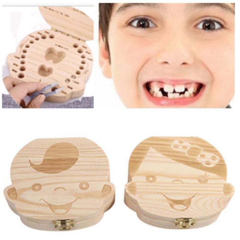 Brown Yunnyp Wooden Camera-Pattern Storage Box,Case for Baby Milk Teeth and Baby Hair Wooden Children's Camera Baby Teeth Preservation Box Lanugo Collection Preservation Souvenir Box 