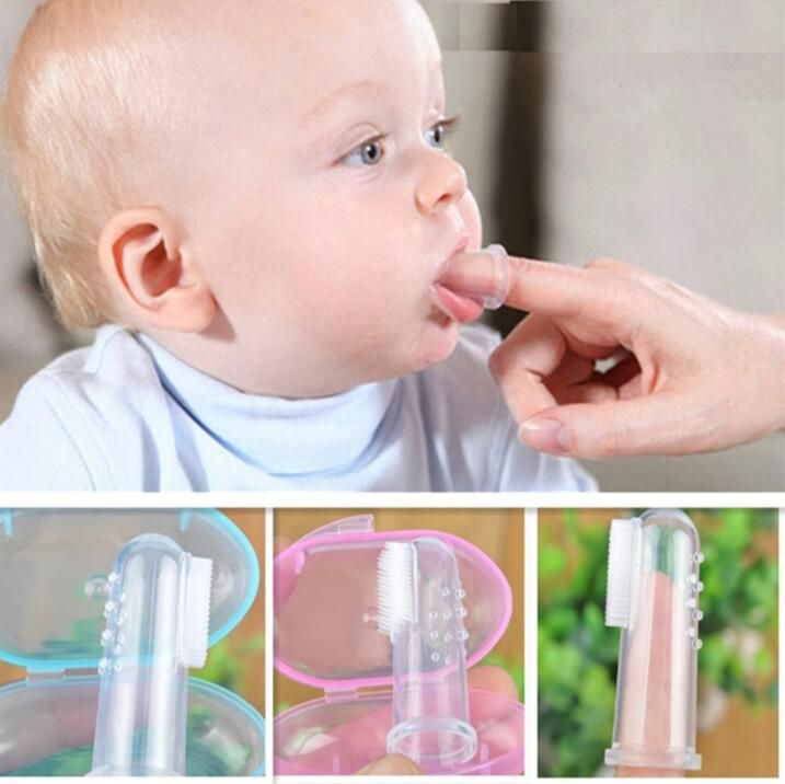 silicone finger brush for babies