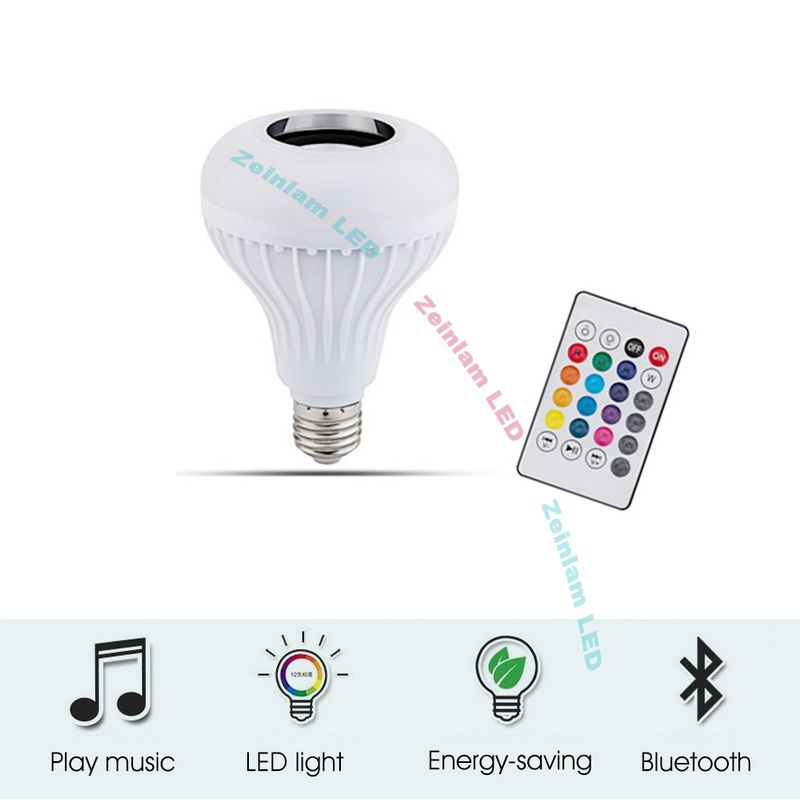 Amazon Com Smart Light Bulb With Bluetooth Speaker Rgbw Sync To Music Dimmable Color Changing With Remote Control For Home Party Holiday Bedroom Rgb Home Improvement