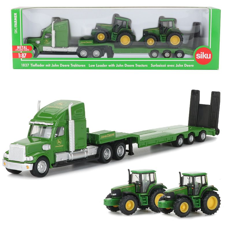 metal toy tractor trailer trucks