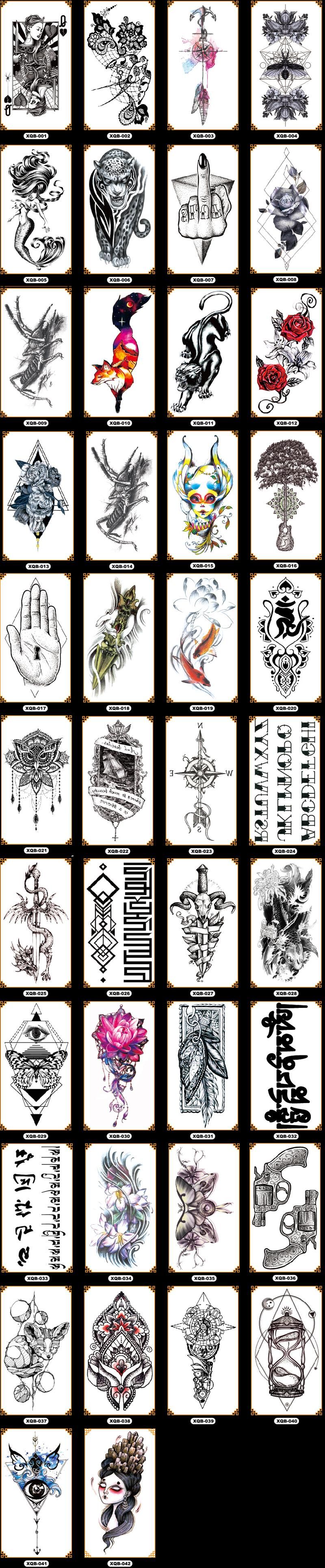 Acheter Aquarelle Fraîche Henné Rose Fleurs Temporaire Corps Tatouage Belle épaule Cuisse Retour Corps Décor Dentelle Hibou Femmes Corps Peinture De