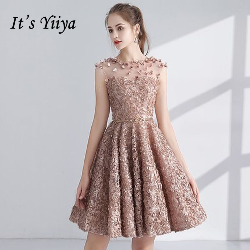 Compra Vestidos De Fiesta Es YIIYYA Vestido De Cócteles 2021 Appliques Sin  Mangas Flor Illusion Designer De Moda Elegantes Vestidos Cortos LX1063  Barato | Entrega Rápida Y Calidad | Es.Dhgate