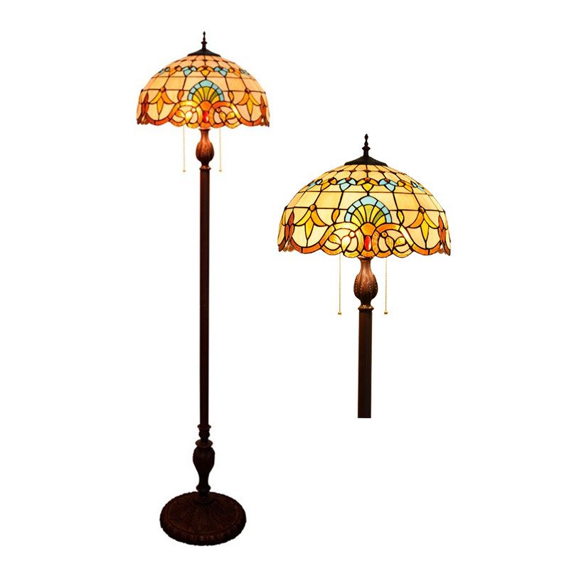 compre barroco vitrales antiguos lamparas de tiffany lampara de pie cafeteria salon de hotel de estudio dormitorio lampara de pie tf027 a 323 8 del