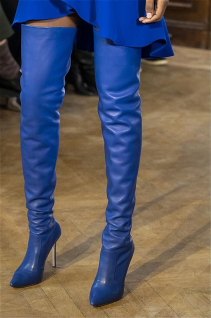 2019 Spring Runway Overknee Boots Women 