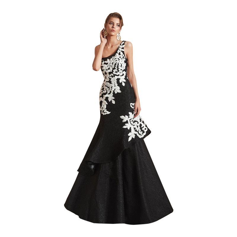 black and white prom dresses 2019