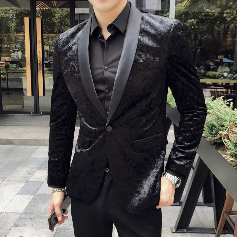 Mens Black Suit High Quality Jacket 
