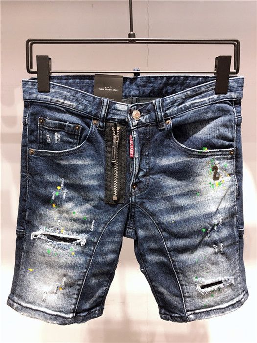 black ripped jean shorts mens