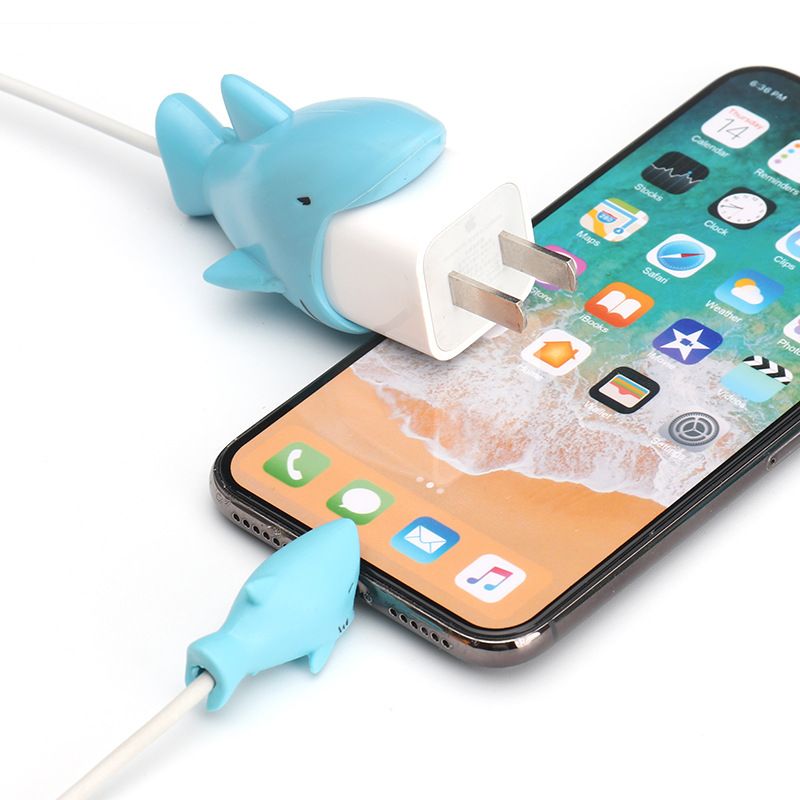 2 Types Plug Cable Protector Bite Charger Saver Cable Chewers Cable  Accessory for iPhone Cord