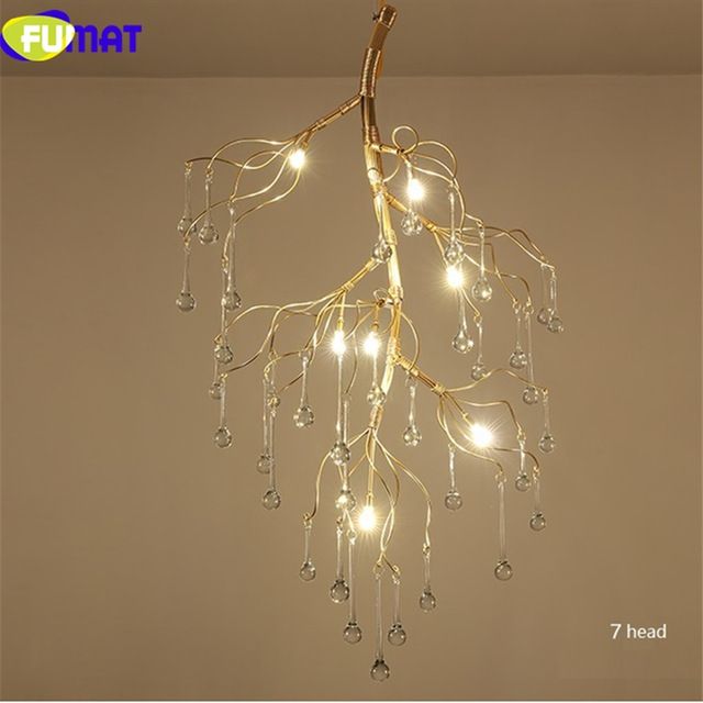 Fumat Modern Pendant Ceiling Lamps K9 Crystal Tree Branch Led