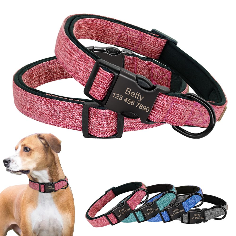 soft personalized dog collars