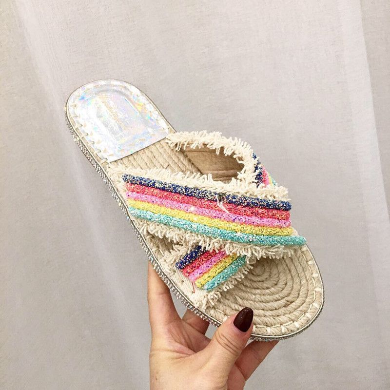 rainbow jesus sandals