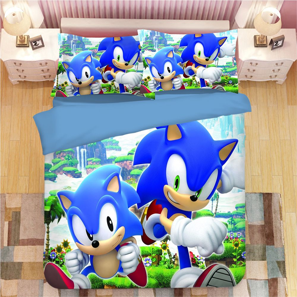 Sonic The Hed Bedding Set Super Mario Bros Duvet Covers