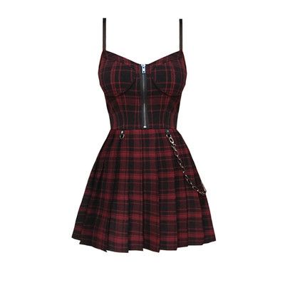 Vestido rojo cuadros – phasioner