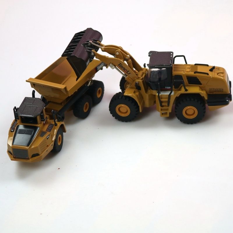 HUINA 1:50 Dump Truck Excavator Wheel Loader Die cast Model Construction Vehicle