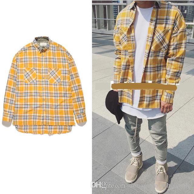 yellow flannel outfit