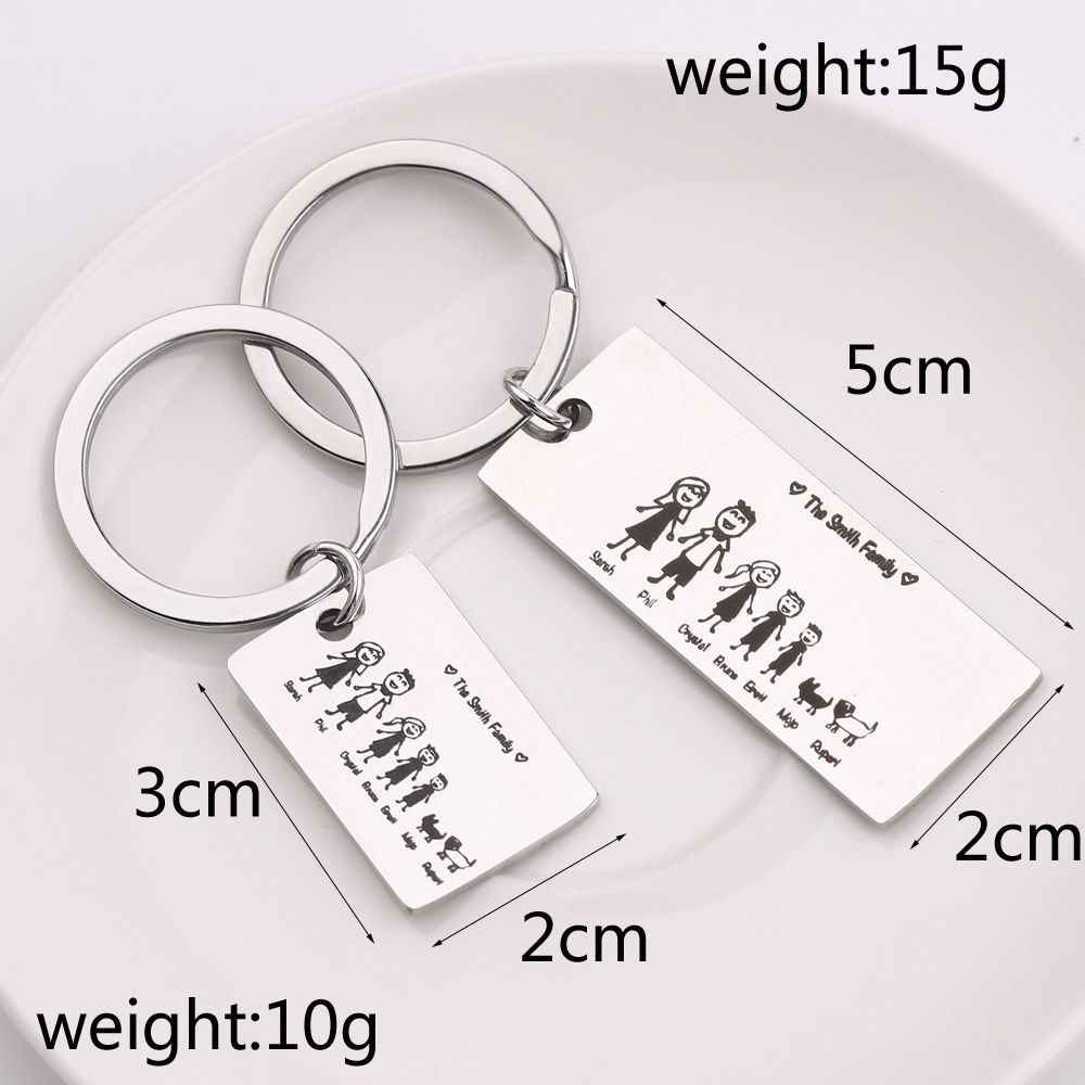 Customize Heart Shape Keyring Keychain Engraved Personalised Gift Valentine/'sday