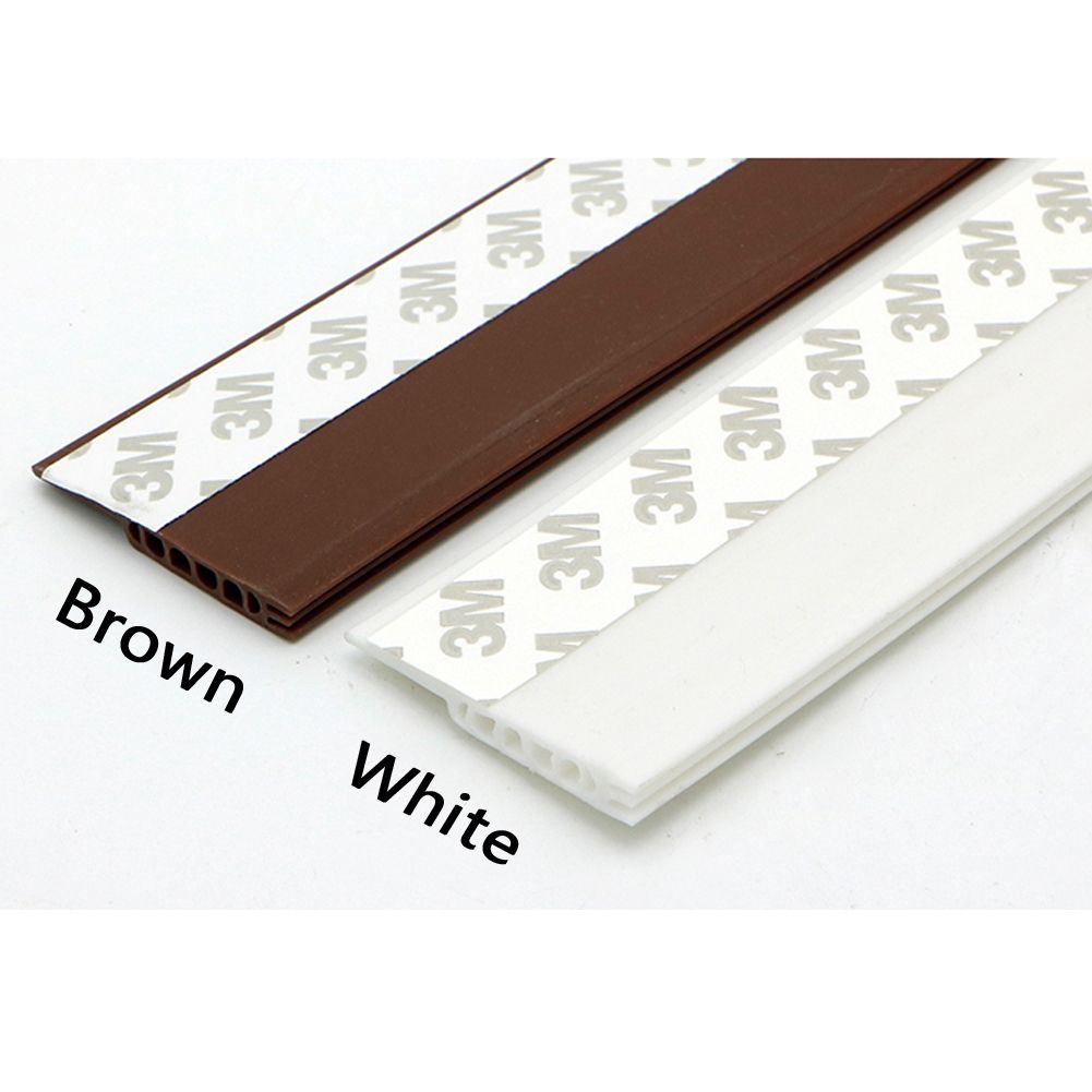 3M Door Bottom Self Adhesive Weather Stripping Silicone Rubber Seal Sweep Strip