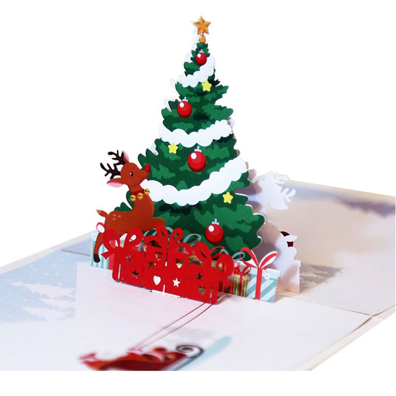 Biglietti Di Natale Handmade.Acquista Regalo Di Natale Di Natale Biglietti Dauguri Fatto A Mano 3d Di Auguri Di Natale Albero Deer Ringraziamento Scheda Benedizione Handmade Cards A 2 52 Dal Colorfulmugs Dhgate Com