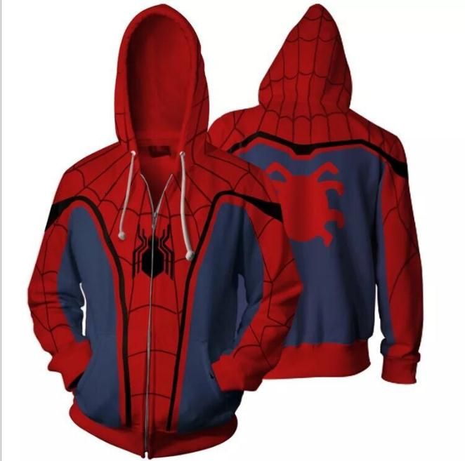 Compra Traje De Cosplay Sudaderas Con Capucha Casual Superhéroe Spiderman  Ironman Zipper Cardigan Abrigos Con Capucha Hombre Mujer Moda Sudaderas  Tallas Grandes S / 5XL Barato | Entrega Rápida Y Calidad | Es.Dhgate