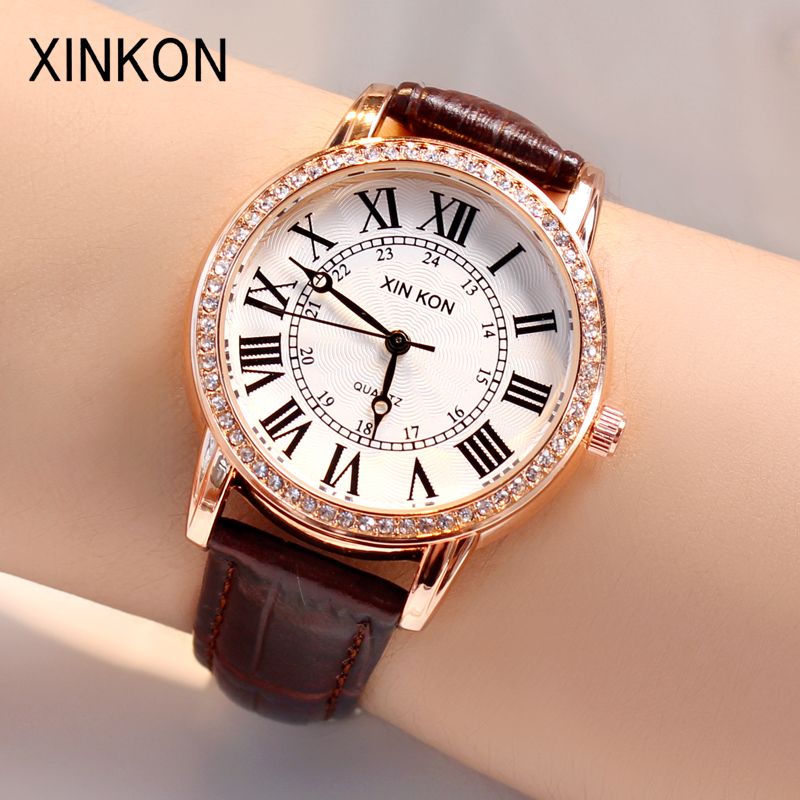 Xinkon Fashion Women Watches Lady Watch Luxury Leather Quartz Wrist Watch Girls Women Ladies Gifts Students Present Dropshipping Buy Clothes Online Ingersoll Watches From Kebe1 10 92 Dhgate Com