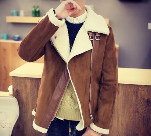 sheep fur jean jacket